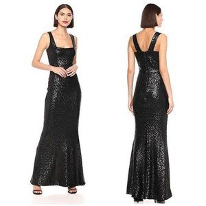 DRESS THE POPULATION Sleeveless Mermaid Gown- M - Black Tie Wedding Guest Dress